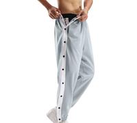 Generico Pantaloni da uomo con apertura laterale, comodi pantaloni da jogging Baggy con elastico in vita, fisioterapia