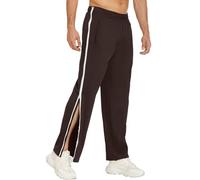 Generico Pantaloni da uomo con apertura laterale, comodi pantaloni da jogging Baggy con elastico in vita, fisioterapia