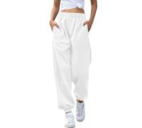 Generico Pantaloni della Tuta a Vita Alta da Donna, Larghi da Jogging con Tasche, Sportivi Invernali Autunnali da per l'allenamento Pantaloni Estivi Donna Leggeri Scalza I Granuli