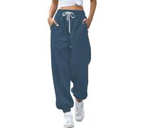 Generico Pantaloni Jogging Donna Comodi Pantalonis Sportivi Vita Alta Elastici della Tuta Yoga Allenamento Fitness Palestra con Tasche Pantaloni Donna Neri Nessun ostacolo Durante l'attività Fisica