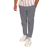 Generico Pantaloni Larghi da Uomo in Lino Pantaloni da Yoga Casual da Spiaggia Coulisse Pantaloni Leggeri della Tuta Pantaloni Uomo Estivi Pantalone Casual Elegante Uomo