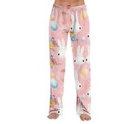 Generico Pantaloni Larghi Donna Pasquali Morbidi E Versatili con vestibilità Ampia E Rilassata Pantaloni Casual Comodi per Tutti I Giorni E Le Celebrazioni Pasquali