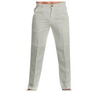 Generico Pantaloni Lino Uomo Estivi Pantaloni da Yoga da Spiaggia con Coulisse, Pantaloni Lunghi Casual Allentati e Leggeri Pantaloni Estivi Uomo Leggeri Lino Pantaloni Larghi Uomo Lino