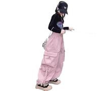 Generico Pantaloni Lunghi Casual per Ragazze,Pantaloni da Bambina a Gamba Larga della Tuta Ragazze Il Tempo Libero Moda Pantalone Joggers Bambini Medio-Grandi e Grandi