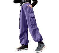 Generico Pantaloni Lunghi da Bambine e Ragazze Bambina a Gamba Larga della Tuta Preppy Scuola Atletica Leggeri con vestibilità Pantalone Casual Joggers Girls' Autumn Winter Style Long Pants