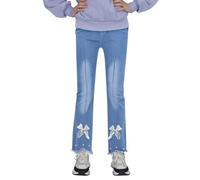 Generico Pantaloni Lunghi Jeans a Vita Alta da Ragazza,Pantaloni Casual per attività all'Aria Aperta Slim Fit con Tasche Vintage invecchiati Cargo Streetwear la Spiaggia Viaggi Vacanze Abiti
