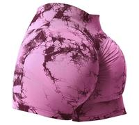 Generico Pantaloni sportivi corti Pantaloncini da palestra da donna a V Cross, Scrunch Butt High Waist Leggings per l'estate, lo yoga, il fitness