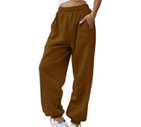 Generico Pantaloni Sportivi Donna Cotone, Pantalonis della Tuta Donnas,per Yoga e Fitness, Donna Moderni e Comodi a Vita Alta Pantaloni Tuta Felpati Donna Un Pantalone, Tanti abbinamenti