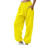 Generico Pantaloni Sportivi Donna in Cotone Tuta Vita Alta da Comodi Casual con Tasche e Coulisse Regolabile Dritti per Jogging Fitness Pantaloni Tuta Donna Invernali Scalza I Granuli