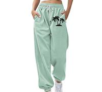 Generico Pantaloni Sportivi Donna in Cotone Tuta Vita Alta da Comodi Casual con Tasche e Coulisse Regolabile Dritti per Jogging Fitness Sport Tuta Ginnastica Donna Estiva Scalza I Granuli