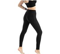 Generico Pantaloni Sportivi Donna Vita Alta Tummy Control Push Up Pantalone da Palestra Sportivi Slim Fit Pantacollant Tinta Unita Opaco Leggings Yoga Taglia Forte Plus Size per Palestra