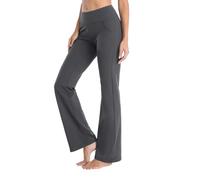 Generico Pantaloni Stretti per Yoga, Leggings Palestra Donna Elasticizzati a Vita Alta Svasati Tinta Unita Slim Fit Pantaloni Lunghi Palestra Fitness Yoga Pantaloni Morbidi Casual Allenamento
