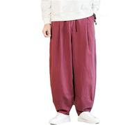 Generico Pantaloni Tai Chi Comodo Pantaloni da Allenamento da Uomo e da Donna Kung Fu Uniforme per Arti Marziali Qigong Wing Chun Shaolin Gamba Larga per Il Tuo Esercizio di Tai Chi