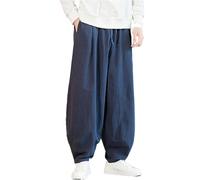 Generico Pantaloni Tai Chi Comodo Pantaloni da Allenamento da Uomo e da Donna Kung Fu Uniforme per Arti Marziali Qigong Wing Chun Shaolin Gamba Larga per Il Tuo Esercizio di Tai Chi,04,5XL