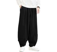 Generico Pantaloni Tai Chi Comodo Pantaloni da Allenamento da Uomo e da Donna Kung Fu Uniforme per Arti Marziali Qigong Wing Chun Shaolin Gamba Larga per Il Tuo Esercizio di Tai Chi,01,3XL