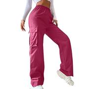 Generico Pantaloni Tuta Donna, Pantalone Donna Comodo,Casual a Gamba Larga con Taglio e Stile Rilassato per Un Moderno e Comodo Pantalonis Trousers Joggers Trekking