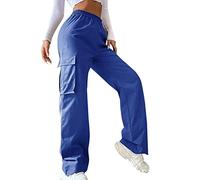 Generico Pantaloni Tuta Donna, Pantalone Donna Comodo,Casual a Gamba Larga con Taglio e Stile Rilassato per Un Moderno e Comodo Pantalonis Trousers Joggers Trekking