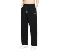 Genérico Pantaloni Tuta Uomo Pack Tessuto Leggero Pantaloni Sport Corsa Asciugatura Rapida Pants Fitness Palestra Gym Atletica, 01 nero, L