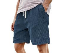 Generico Pantaloni Uomo Corti Estivi,Pantaloncini Casual Uomo Estivo in Velluto A Coste Vintage Larghi Pantaloncini Elastico in Vita Coulisse Tinta Unita Comodo vestibilità Ampia Shorts con Tasche