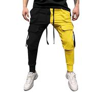 Generico Pantaloni Uomo Jeans Estivi Leggeri Cotone Pantaloni Neri Uomo Eleganti Pantaloni da Lavoro Uomo Estivi Cotone Alta visibilità Pantaloni da Lavoro Uomo Cargo Corti
