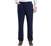 Generico Pantaloni Uomo Jeans Jeans da Uomo con Taglio Vita Morbido e Confortevole per Un Casual Moderno (Dark Blue, XXXXXL)