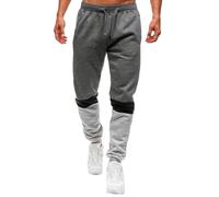 Generico Pantaloni Uomo Sportivi Larghi Elastici Affusolati per Trekking Allenamento Traspiranti Casual Comodi e Versatili (Dark Gray, M)