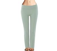 Generico Pantaloni Yoga Donna, Leggings Donna Termici Elasticizzati a Vita Alta Svasati Tinta Unita Slim Fit Pantaloni Lunghi Palestra Fitness Yoga Pantaloni Morbidi Casual Allenamento