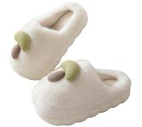 Generico Pantofola Donna Invernale,Slippers For Women&Men Memory Foam Retro Soft Plush Warm Slip On Christmas Slippers Cute Checkered Cozy Indoor Outdoor Slippers (White 39)