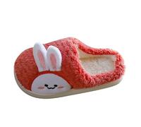 Generico Pantofole calde invernali per bambini Pantofole calde per la casa con stampa 3D di cartoni animati per bambini (Red 315 Little Child)