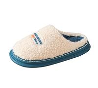 Generico Pantofole Coppie Uomo Invernali Cotone Calde Morbide Personaggio Cartoni Animati Carino Scarpe da Casa Ciabatte Estive Infradito Warm