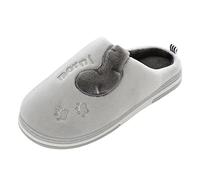 Generico Pantofole Coppie Uomo Invernali Peluche Furry Calde Morbide Slip-On Punta Rotonda Scarpe da Casa Flat Cat Pantofole Sughero Warm