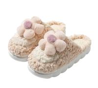 Generico Pantofole Da Casa Donna Invernali Chiuse Davanti Antiscivolo Ciabatte Da Camera Caldo Peluche Comode Pantofole Da Casa Fluffy Termiche Memory Foam Sliders Ospiti Fuzzy Semichiuse Scarpe