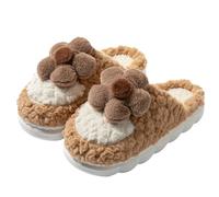 Generico Pantofole Da Casa Donna Invernali Chiuse Davanti Antiscivolo Ciabatte Da Camera Caldo Peluche Comode Pantofole Da Casa Fluffy Termiche Memory Foam Sliders Ospiti Fuzzy Semichiuse Scarpe