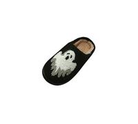 Generico Pantofole Da Donna E Uomoper Halloween, Invernali, Calde, Con Stampa Di Halloween, Comode Ciabatte Pe Da Donna, Morbide, Per Interni Ed Esterni, Comode Scivoli In Peluche Memory Foam
