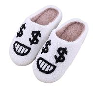 Generico Pantofole da Donna E Uomoper Halloween, Invernali, Calde, con Stampa di Halloween, Comode Ciabatte PE da Donna, Morbide, per Interni Ed Esterni, Comode Scivoli in Peluche Memory Foam