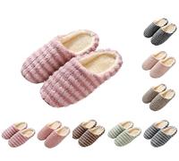 Generico Pantofole da Donna in Morbida Pelliccia, Calde E Morbide, per Interni, Antiscivolo, in Cotone, per Autunno E Inverno Pantofole Silenziose da Letto Anti -Slip da Parte degli Amanti
