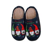 Generico Pantofole da Donna Natalizie Comode Vintage | Ciabatte Donna Invernali Natale Pelosa Piatto Slippers con Renne Pantofola Leggere Memory Foam Slide Unisex Ciabatte Natalizie Famiglia