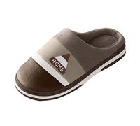 Generico Pantofole Da Interno Ciabatte Di Cotone Maschio Winter Home Coppia Coperta Peluche Calore Suola Spessa Pantofole A Casa Autunno E L'Inverno Slippers In Memory Foam