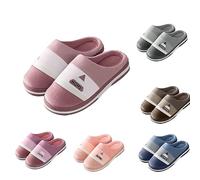 Generico Pantofole da Interno Ciabatte di Cotone Maschio Winter Home Coppia Coperta Peluche Calore Suola Spessa Pantofole A Casa Autunno E l'inverno Slippers in Memory Foam