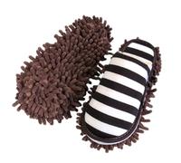 Generico Pantofole da Pulizia 1 Paio, Ciabatte Mop in Microfibra Lavabili e Riutilizzabili per Pavimenti e Spolvero, per Casa e Ufficio, Taglia Unica