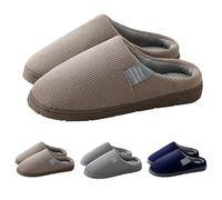 Generico Pantofole Da Uomo Donna In Memory Foam Leggere Morbide Ciabatte Autunno E Inverno Calde Comode Peluche Pantofole Da Casa Esterno Antiscivolo Silenziose Con Suola In Gomma Antiscivolo