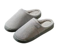 Generico Pantofole da Uomo Donna in Memory Foam Leggere Morbide Ciabatte Autunno e Inverno Calde Comode Peluche Pantofole da Casa Esterno Antiscivolo Silenziose,Idee Regalo Natale 2025