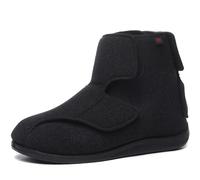 Generico Pantofole Diabetiche Edema Scarpe Gonfiabili Pollice Valgo Calzature Scarpe Ortopedica Pantofole Gonfie Edema Scarpe Salutari for Edema Fascite Plantare Sneakers(Nero,44 EU)