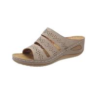 Generico Pantofole Donna Estive,Pantofole Da Donna Alla Moda Per Passeggiate All'Aperto Tempo Libero Ed Eventi Facili Da Infilare Con Tacco A Zeppa Per Il Comfort Quotidiano