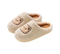 Generico Pantofole Donna Invernali Autunno: Ciabatta Eleganti Cotone Ciabatte Leggere Ospiti Scarpe Piatto Interno Esterno Slippers da Casa Shoes Comode Famiglia