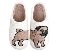 Generico Pantofole Donna Uomo Invernali Calde, Scarpe Autunno Scamosciate Pantofola Piatto Famiglia Slippers Spugna Ciabatte Invernali Ragazza Comode Ciabatta Pelosa Ospiti