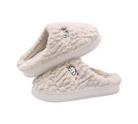Generico Pantofole Donna Uomo Invernali da Casa - Ciabatta Comode Cartone Pantofola Memory Foam Coppia Scarpe Cotone Ciabatte Ortopediche Donna Pelosa Ciabatte Autunno Famiglia