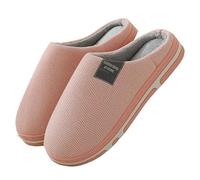 Generico Pantofole In Cotone Coppia Calda For Interni Scarpe For La Casa In Peluche Pantofole Traspiranti Che Assorbono Il Sudore Con Fondo Spesso(Lightpowder,37-38)