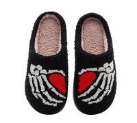 Generico Pantofole-Morbide Ciabatte Di Halloween Di Peluche, Comode Pantofole Di Cartone Animato Caldo Cotone - Con Design Carino Per Vacanze Invernali, Regalo Di Compleanno, Casa, Interno