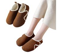 Generico Pantofole Peluche Donna Comode Peluche Pelose Ciabatte Da Camera Chiuse Davanti Caldo Antiscivolo Pantofole Da Casa Fuzzy Termiche Fluffy Slippers Da Camera Lavabili Elegante Ospiti Scarpe